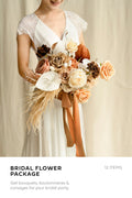 Bridal Flower Package in Rust & Sepia