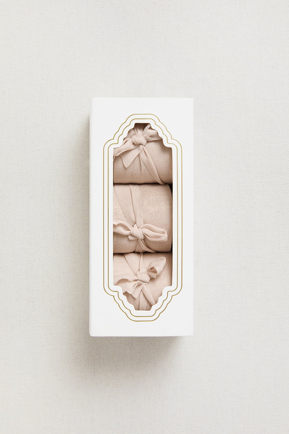 Matte Satin Ribbons 1.5" w x 6 Yards - Nude (Set of 3)丨Clearance