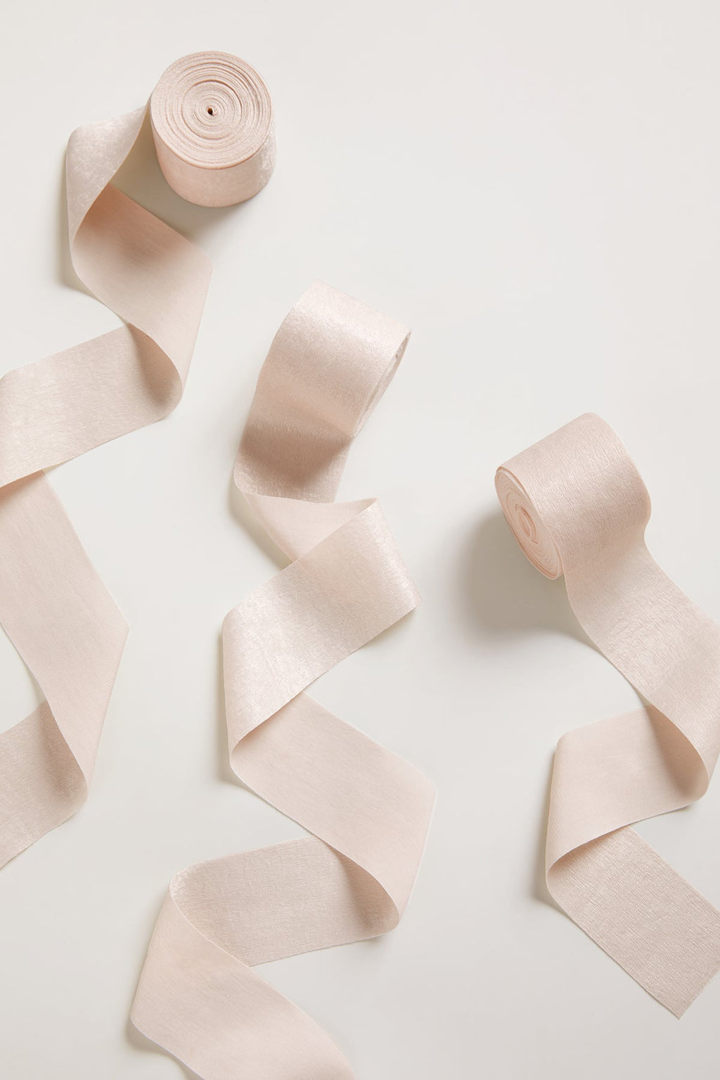 Matte Satin Ribbons 1.5" w x 6 Yards - Nude (Set of 3)丨Clearance