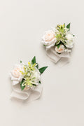 Wrist Corsages in Ivory & Cream (Set of 2)