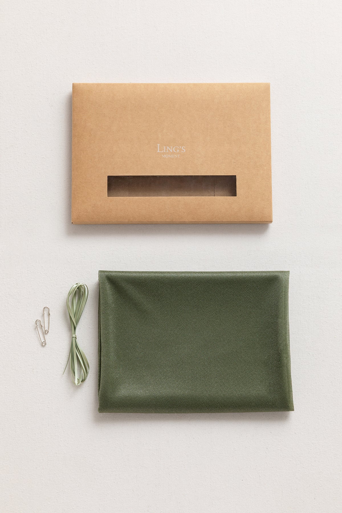 Table linens in Campsite Green (29"w x 10ft)