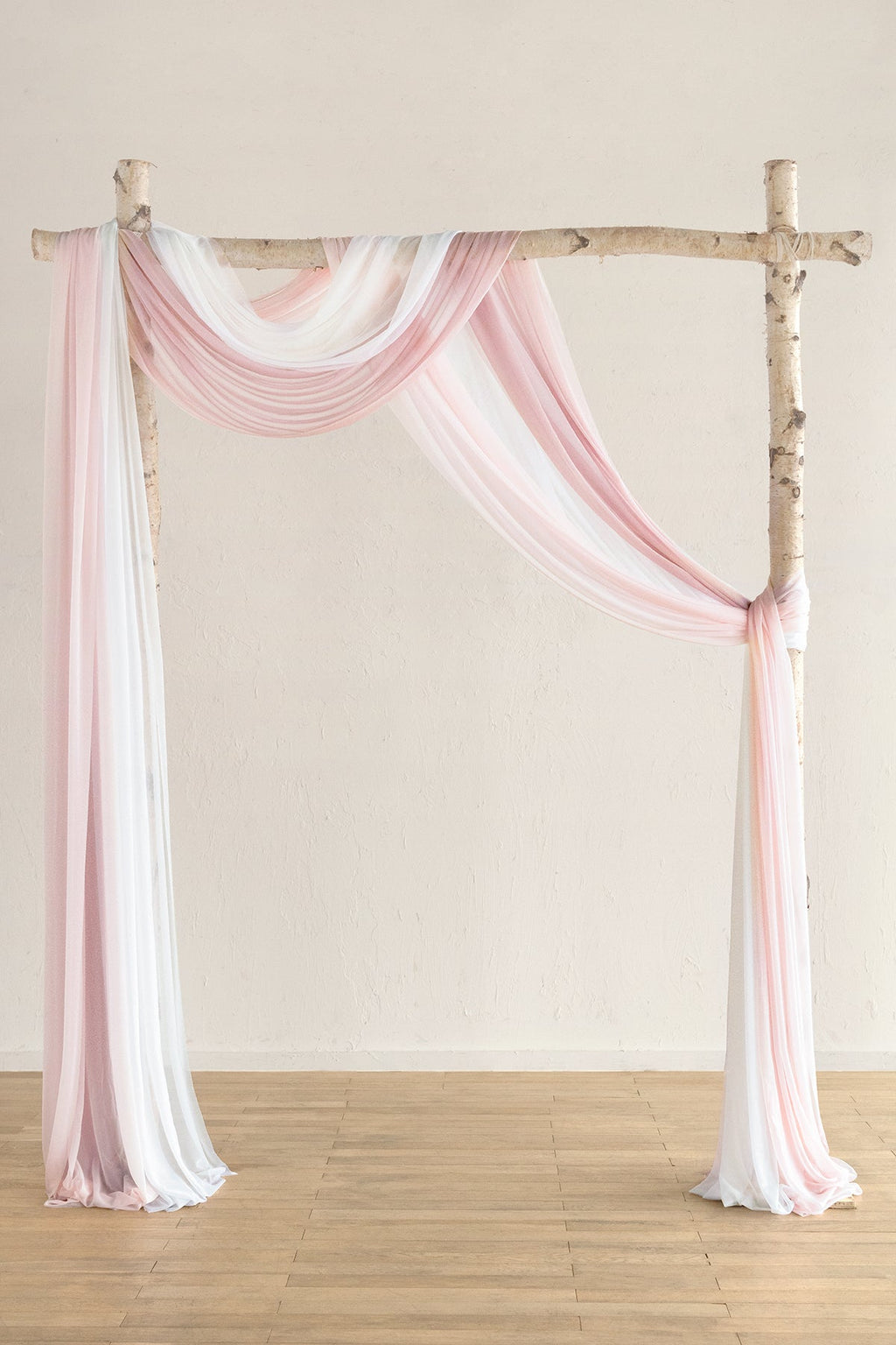 Wedding Arch Drapes in Gentle Blush