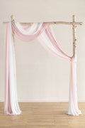 Wedding Arch Drapes in Gentle Blush