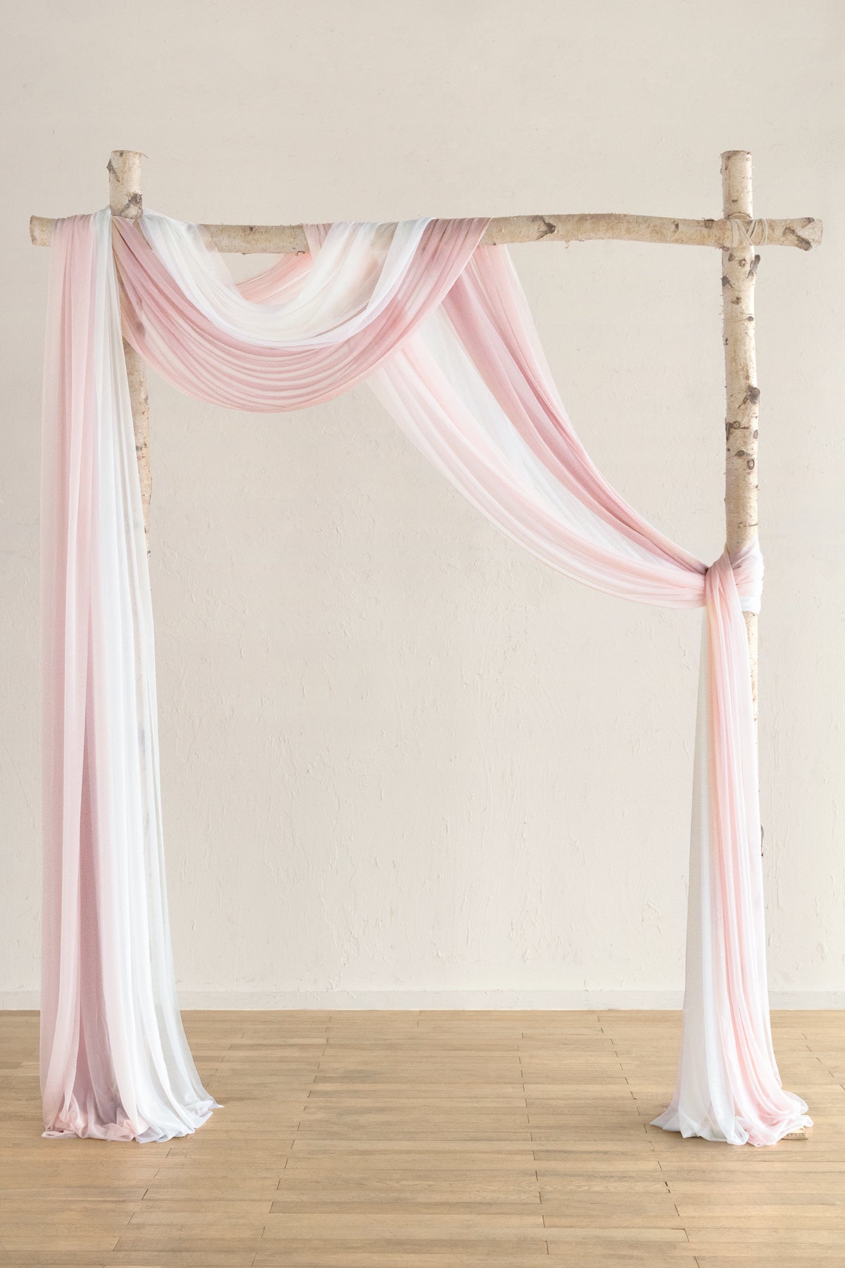 Wedding Arch Drapes in Gentle Blush