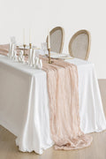 Table Linens in Earth-Tone Colors- Warm Sand (14ft)