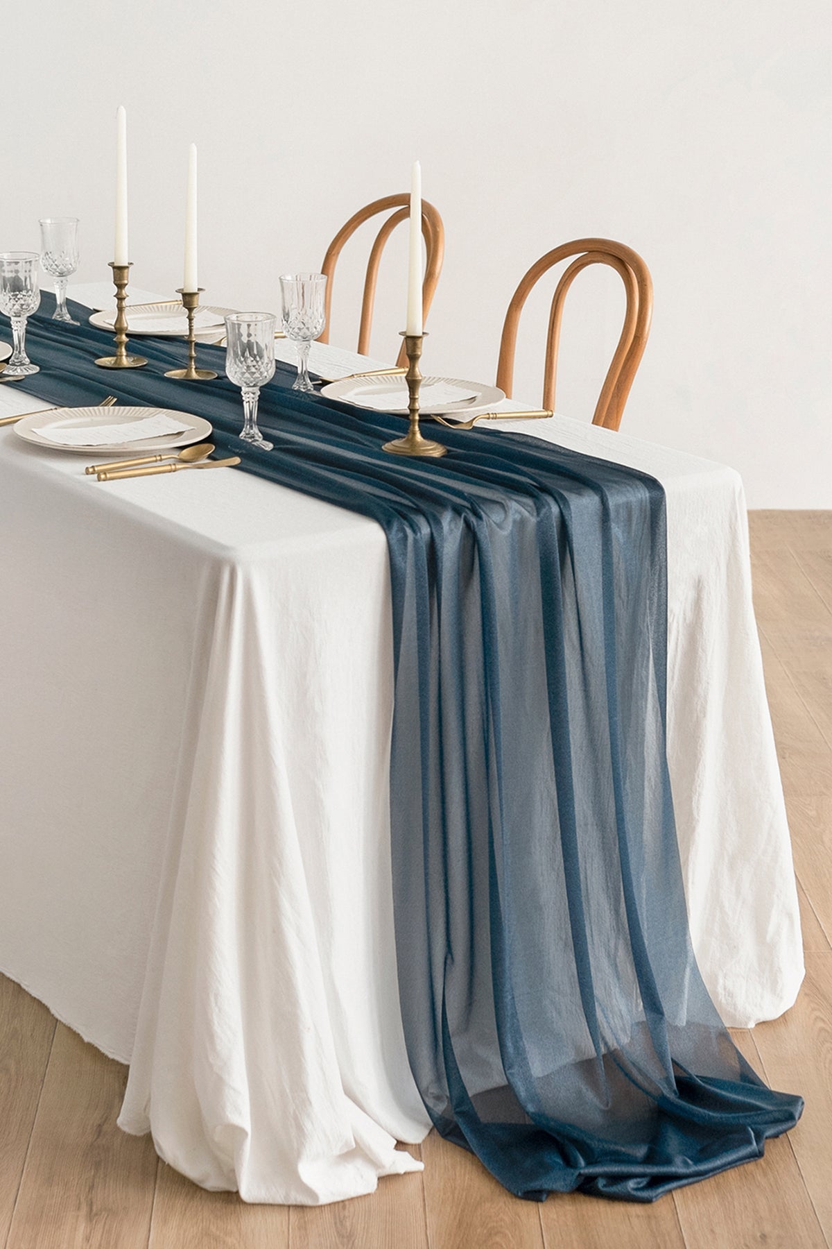 Table Runners in Burgundy & Navy (29" w x 14ft)