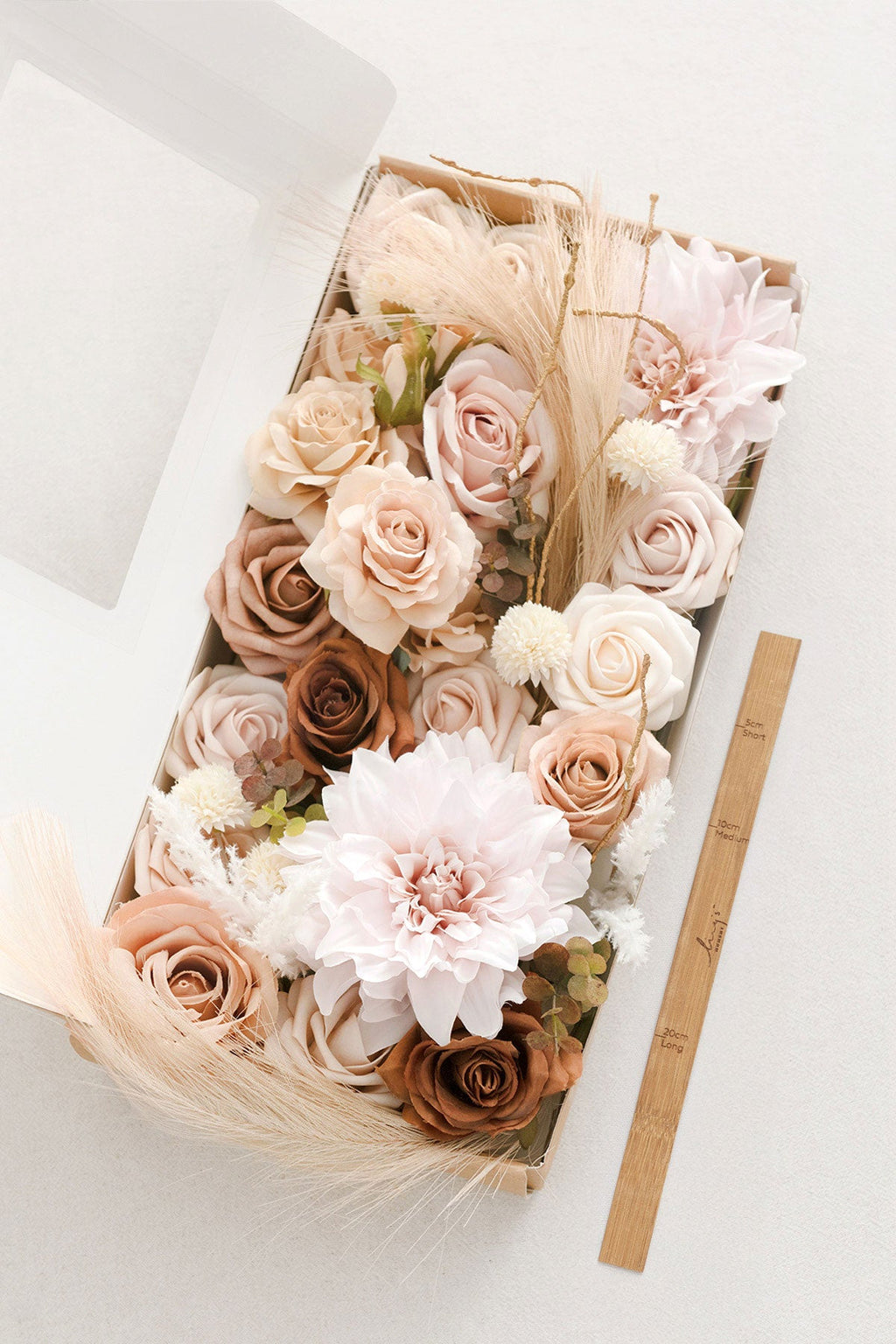 DIY Designer Flower Boxes in Ann White & Nude Deluxe Box丨Clearance