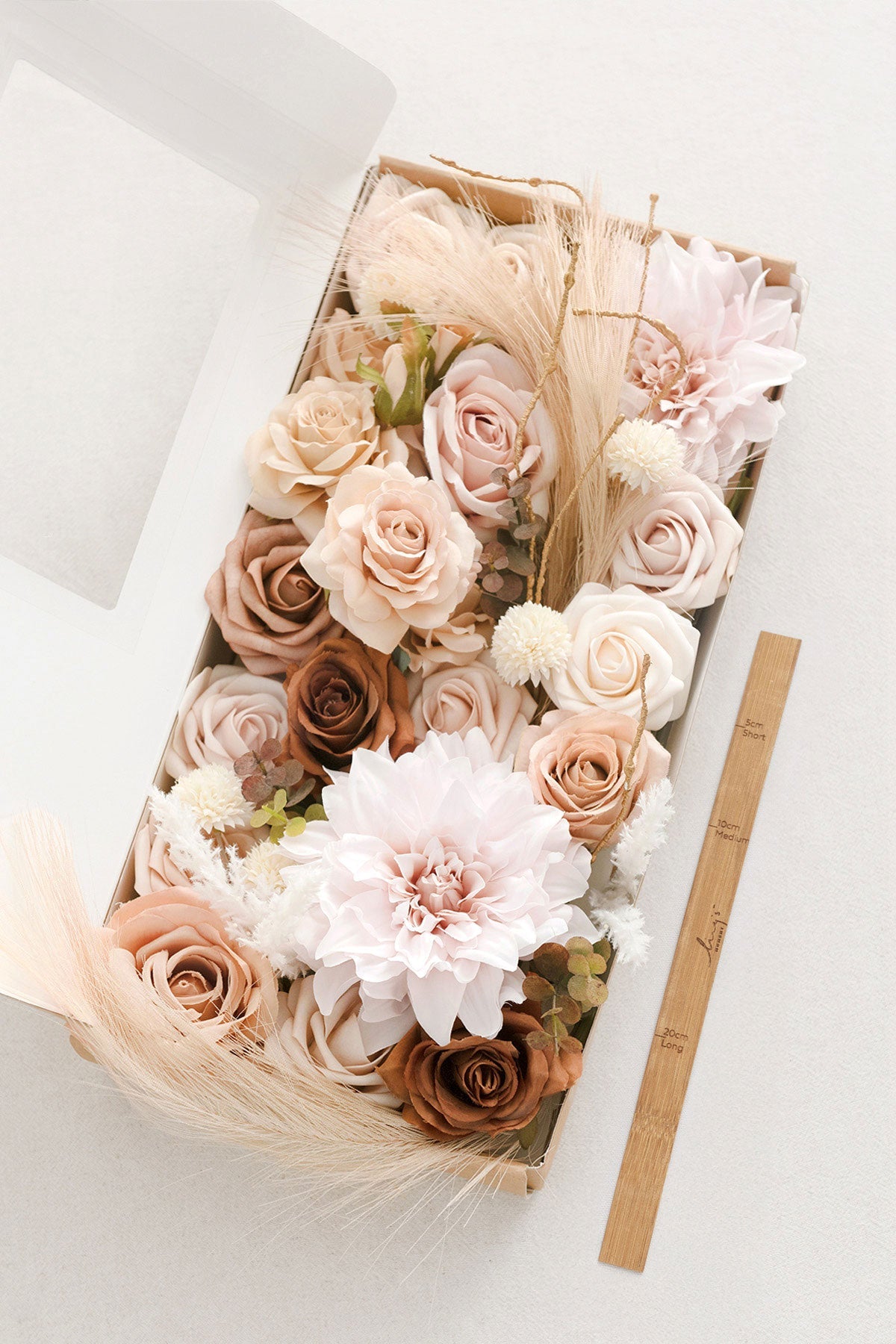 DIY Designer Flower Boxes in Ann White & Nude Deluxe Box丨Clearance