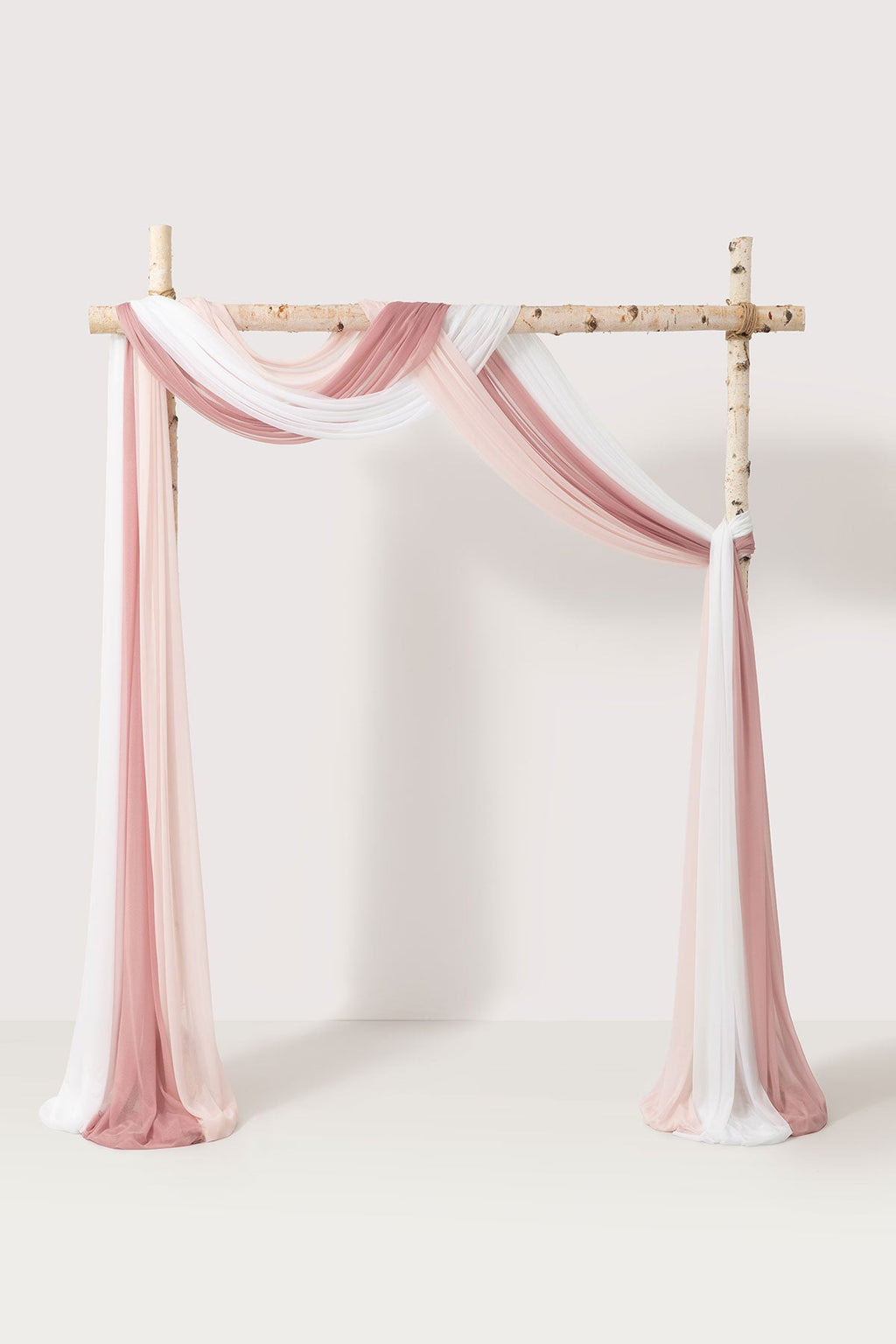 Wedding Arch Drapes in Gentle Blush