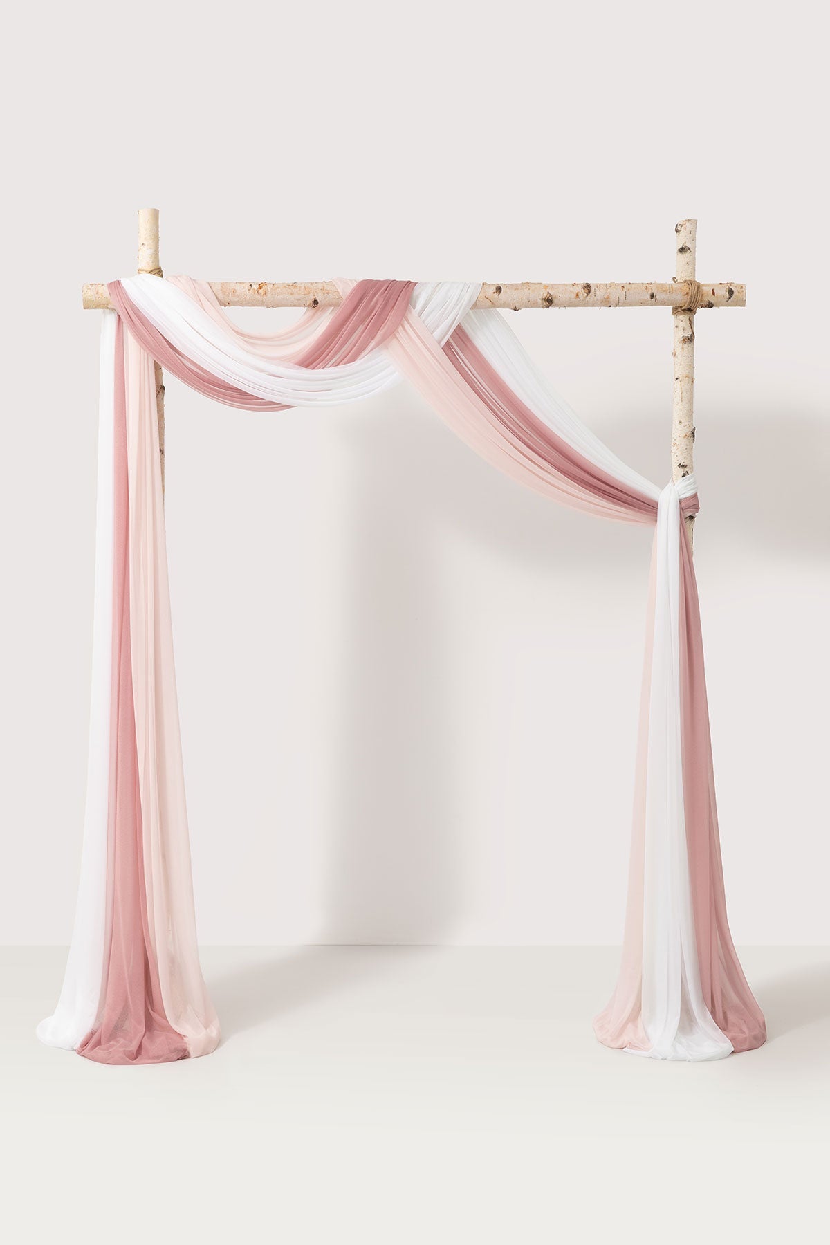 Wedding Arch Drapes in Gentle Blush