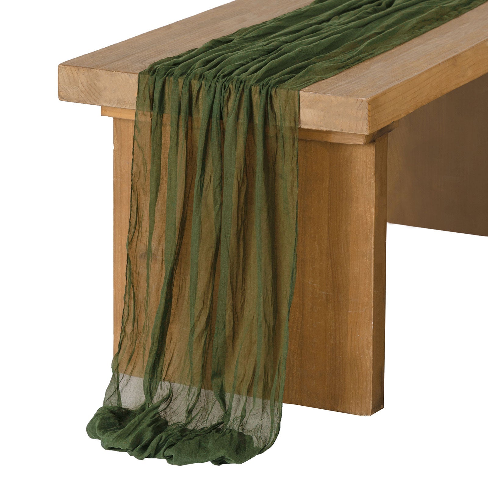 Table linens in Moss Green （35"w x10ft）