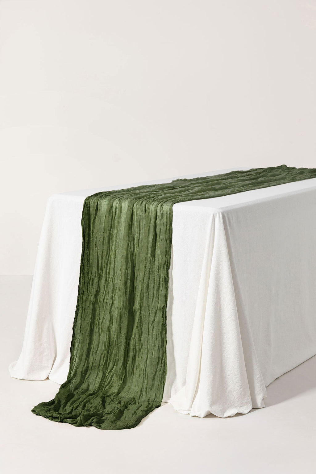 Table linens in Moss Green （35"w x10ft）