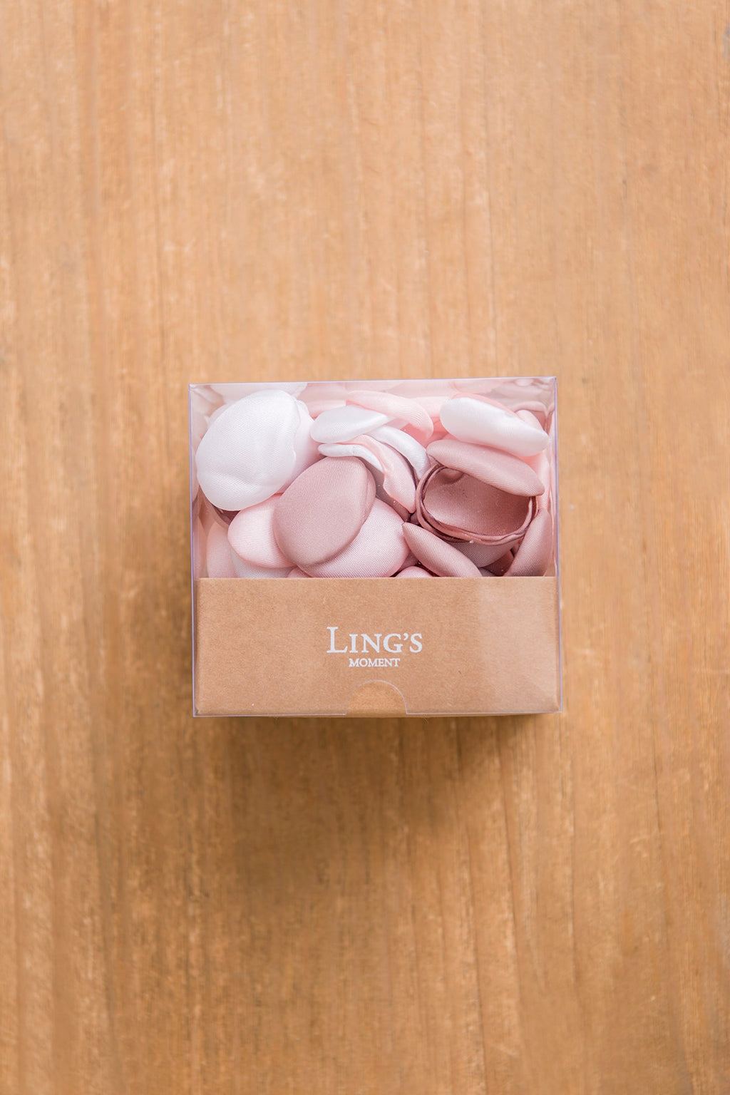 Silk Rose Petals in Nude Pink