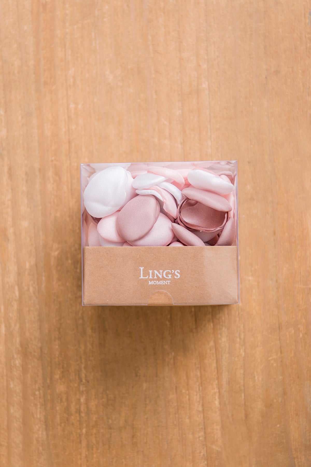 Silk Rose Petals in Nude Pink