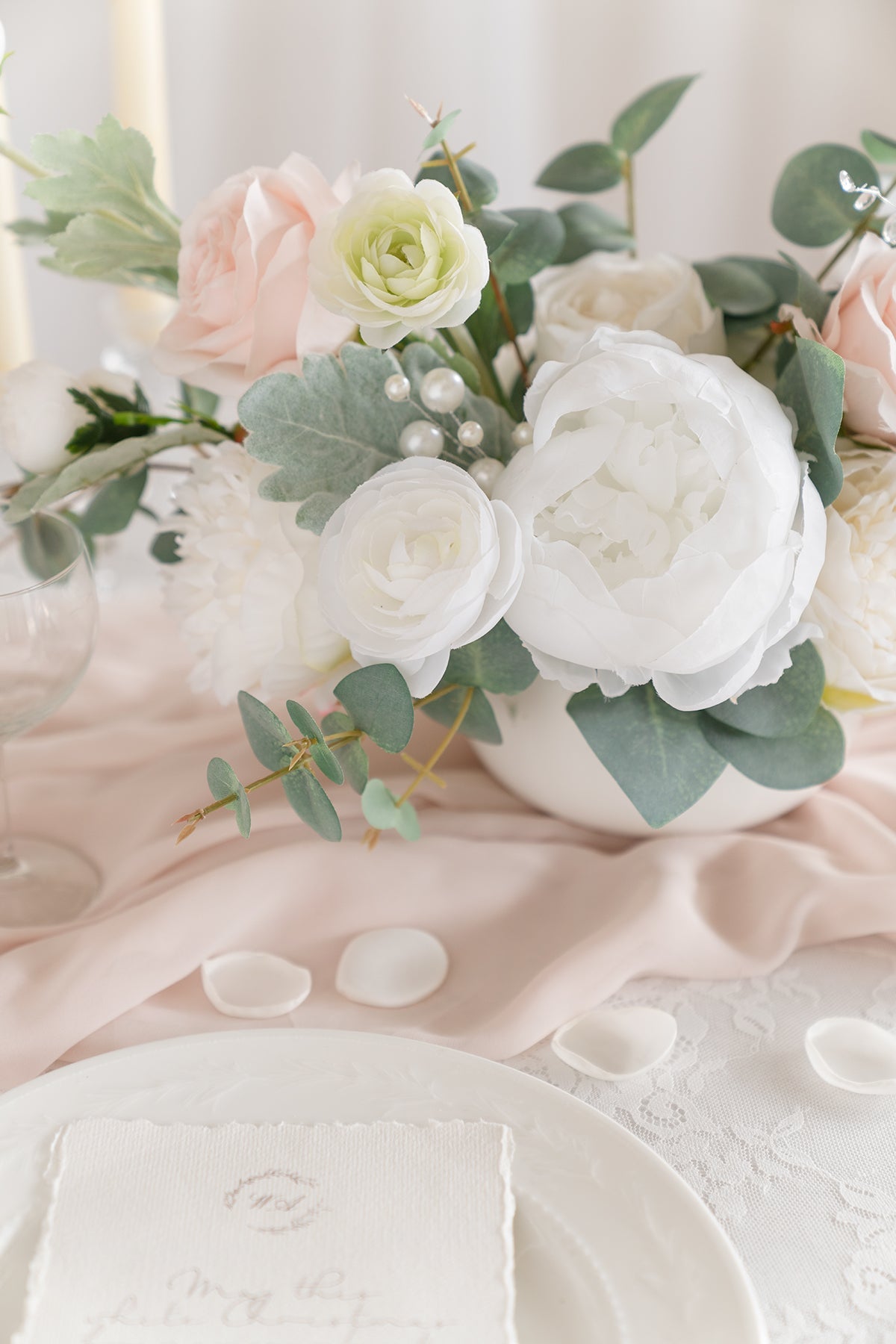 Silk Rose Petals in Ivory（200pcs）