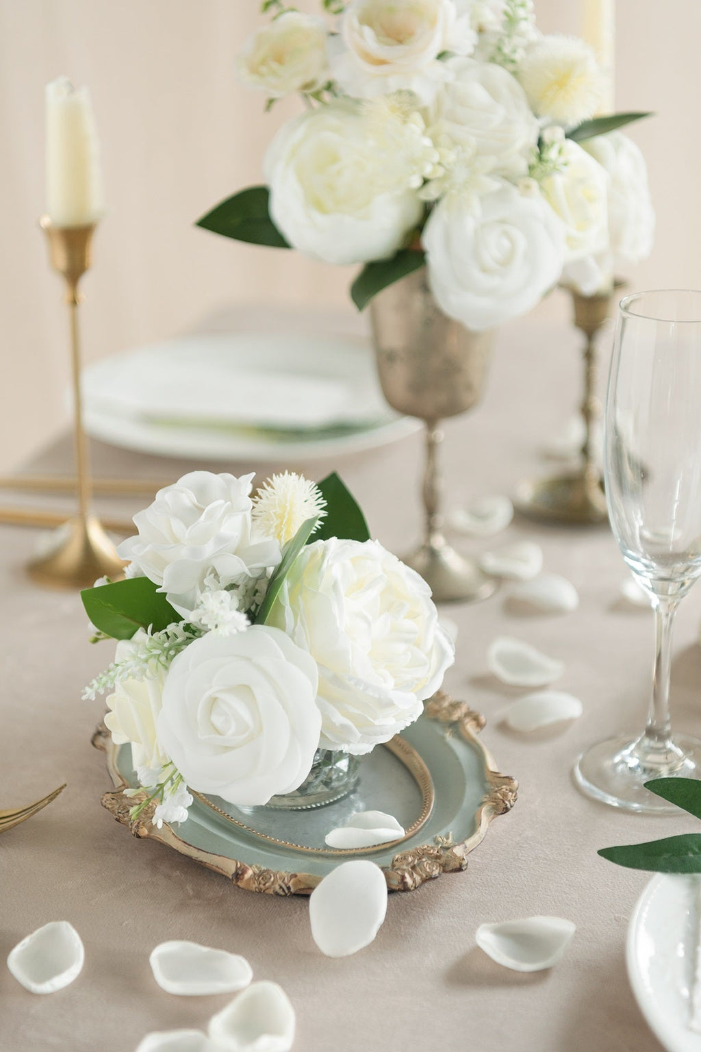 Silk Rose Petals in Ivory（200pcs）