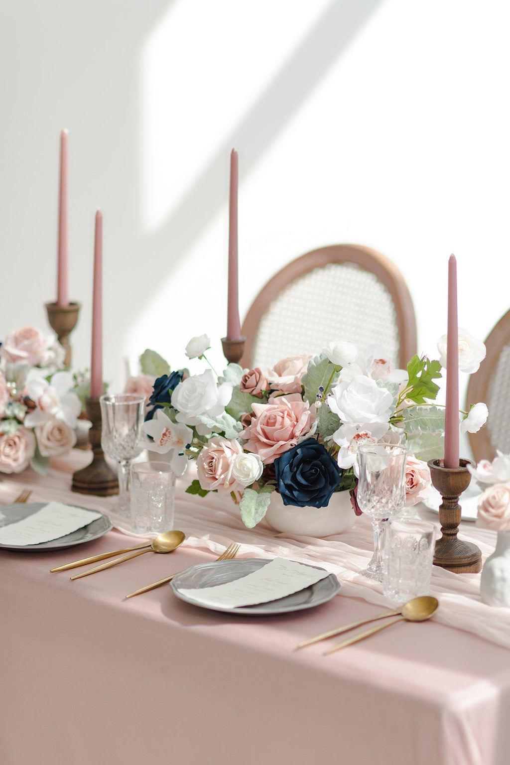 DIY Designer Flower Boxes in Kiera Dusty Rose & Navy Grand Box丨Clearance