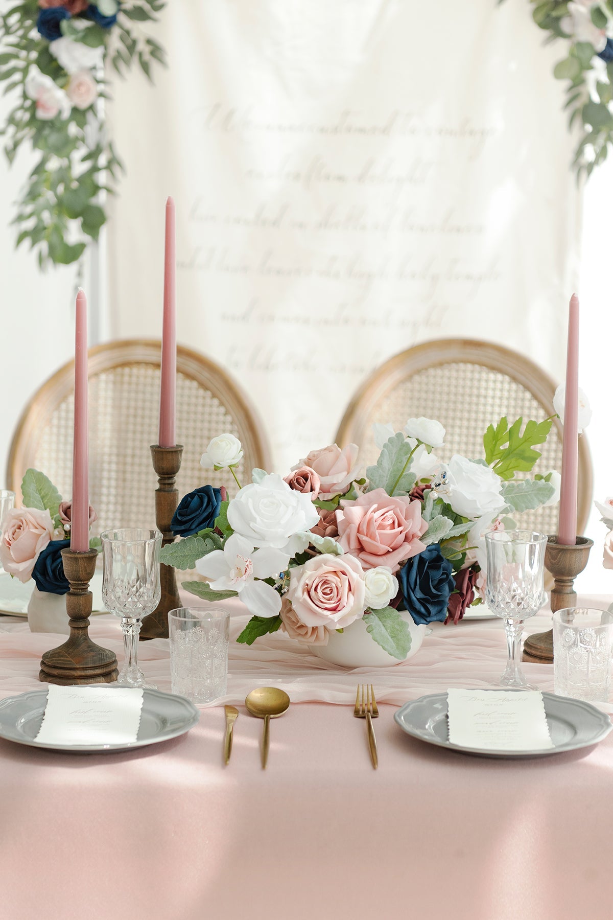 DIY Designer Flower Boxes in Kiera Dusty Rose & Navy Grand Box丨Clearance