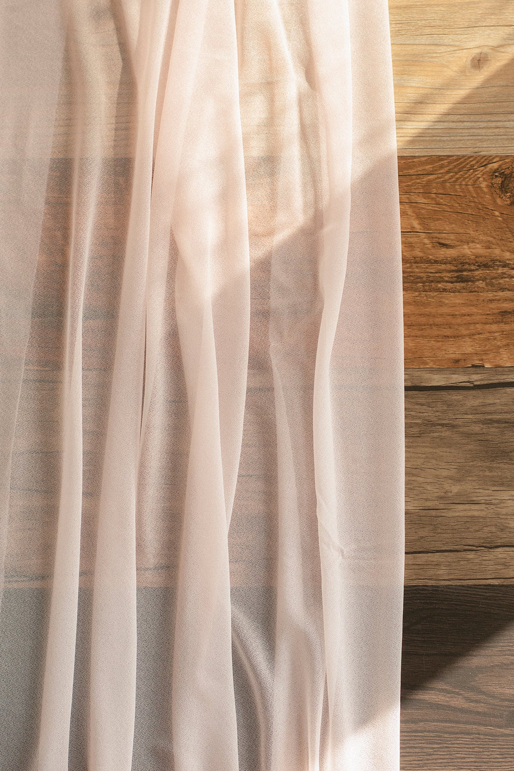 Table Linens in Sheer Blush (14ft)