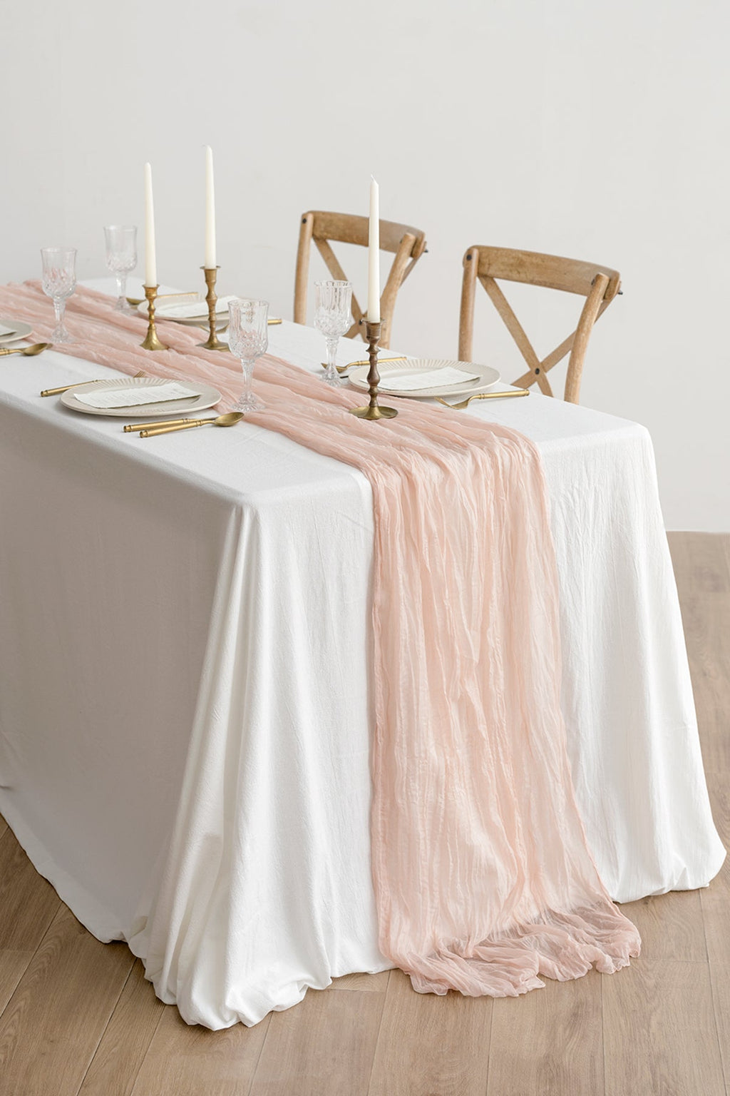 Cheesecloth Napkins & Table Runner Set for Reception