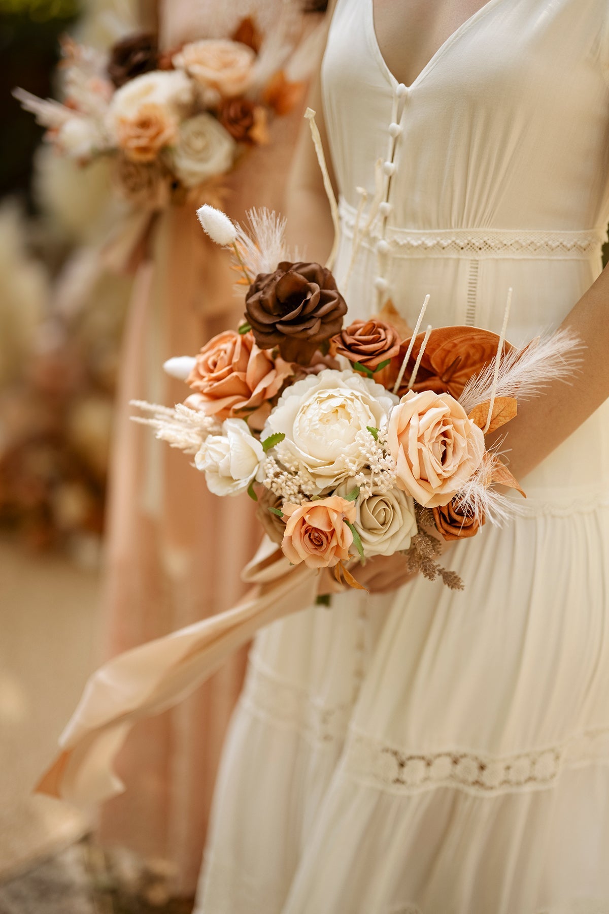 Free-Form Bridesmaid Bouquets in 7" Free-Form (Set of 4)