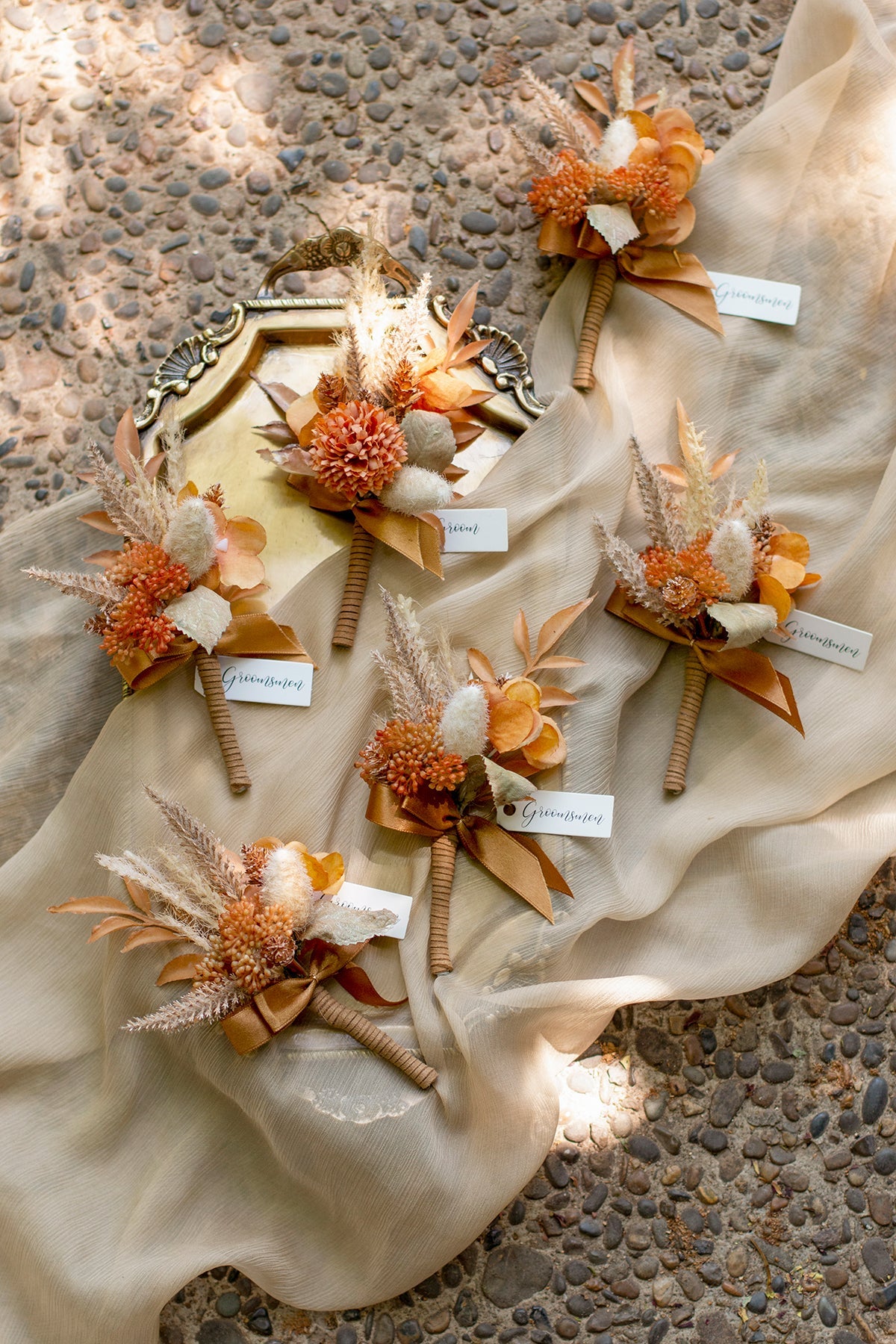Additional Flower Decorations in Boutonniere (Set of 6)丨Clearance