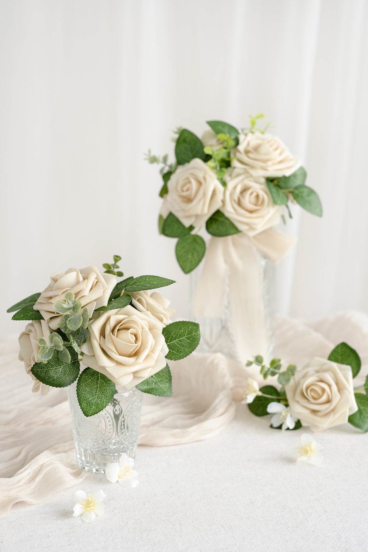 DIY Supporting Flower Boxes in Tawny Beige Rose