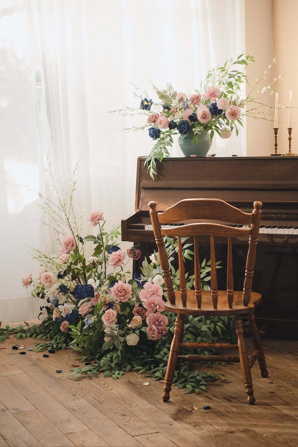 DIY Designer Flower Boxes in Kiera Dusty Rose & Navy Grand Box丨Clearance
