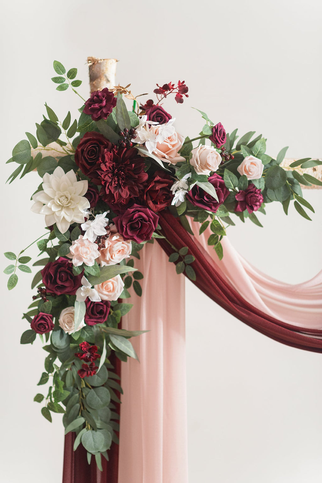 Flower Arch Decor with Drapes in Set of 4 (for 5 x 6ft Small Arch)