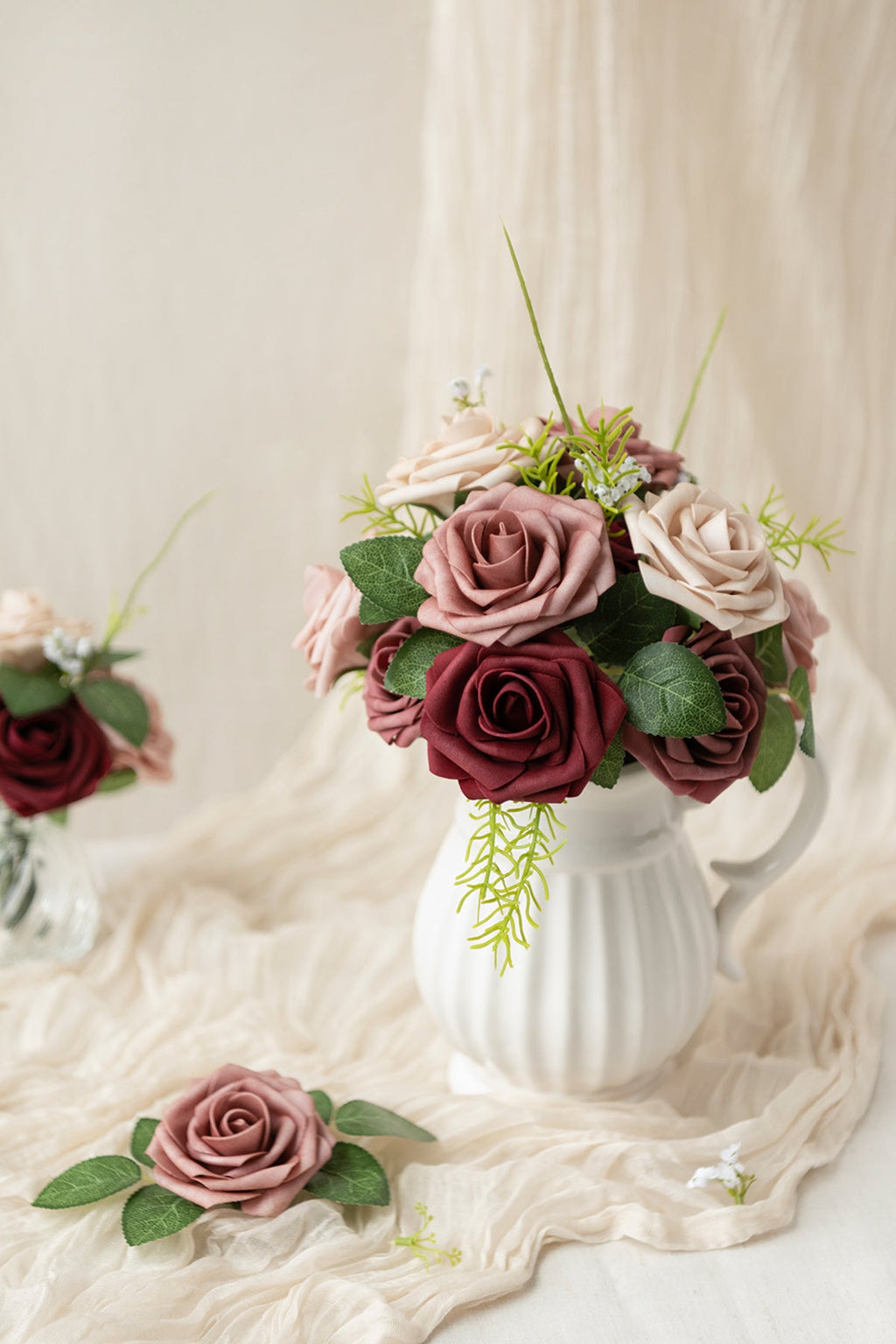 DIY Supporting Flower Boxes in Shades of Amaranth