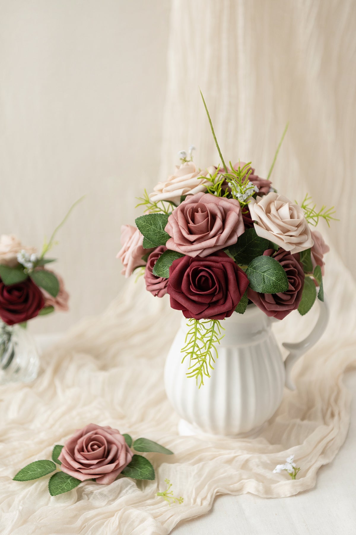 DIY Supporting Flower Boxes in Shades of Amaranth