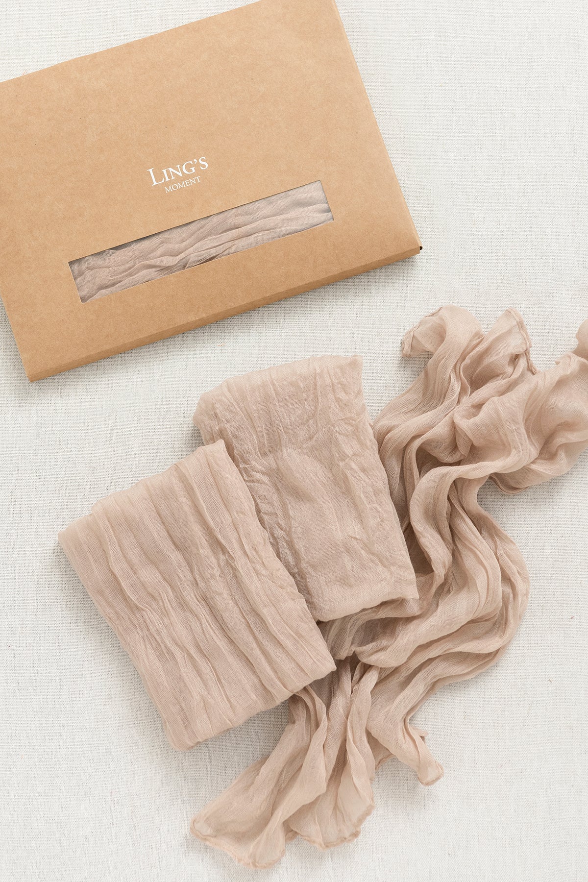 Cheesecloth Napkins in Warm Sand