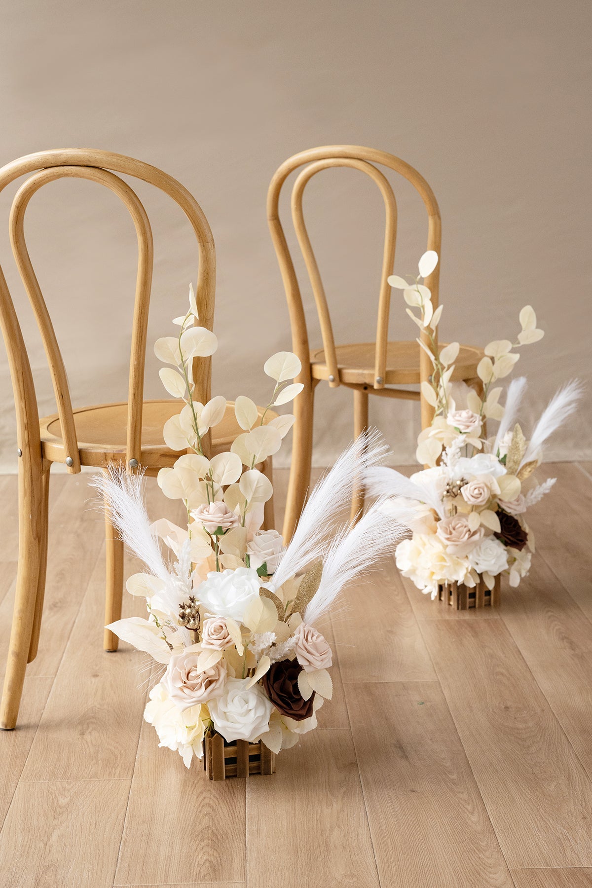 Wedding Aisle Runner Flower Arrangement in White & Beige | Clearance?Clearance