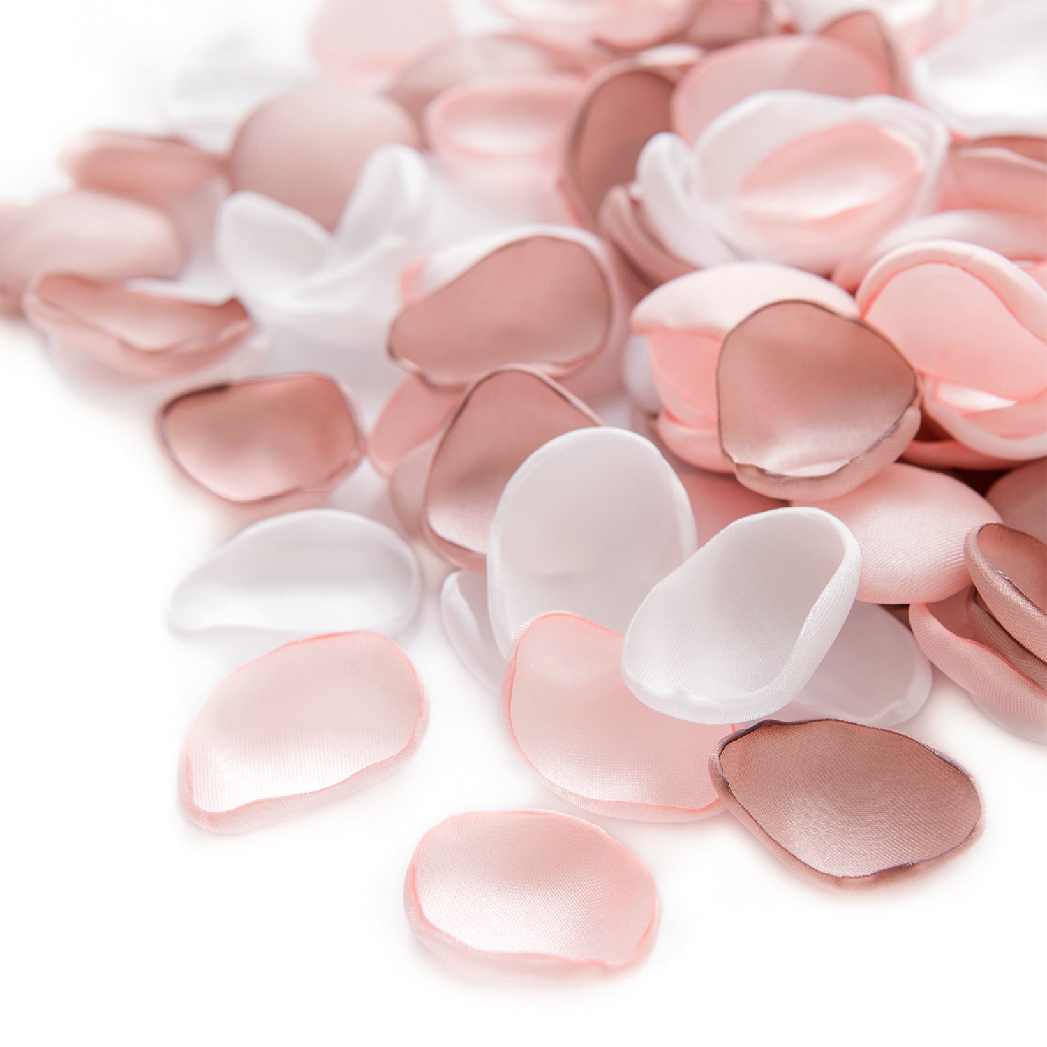 Silk Rose Petals in Nude Pink