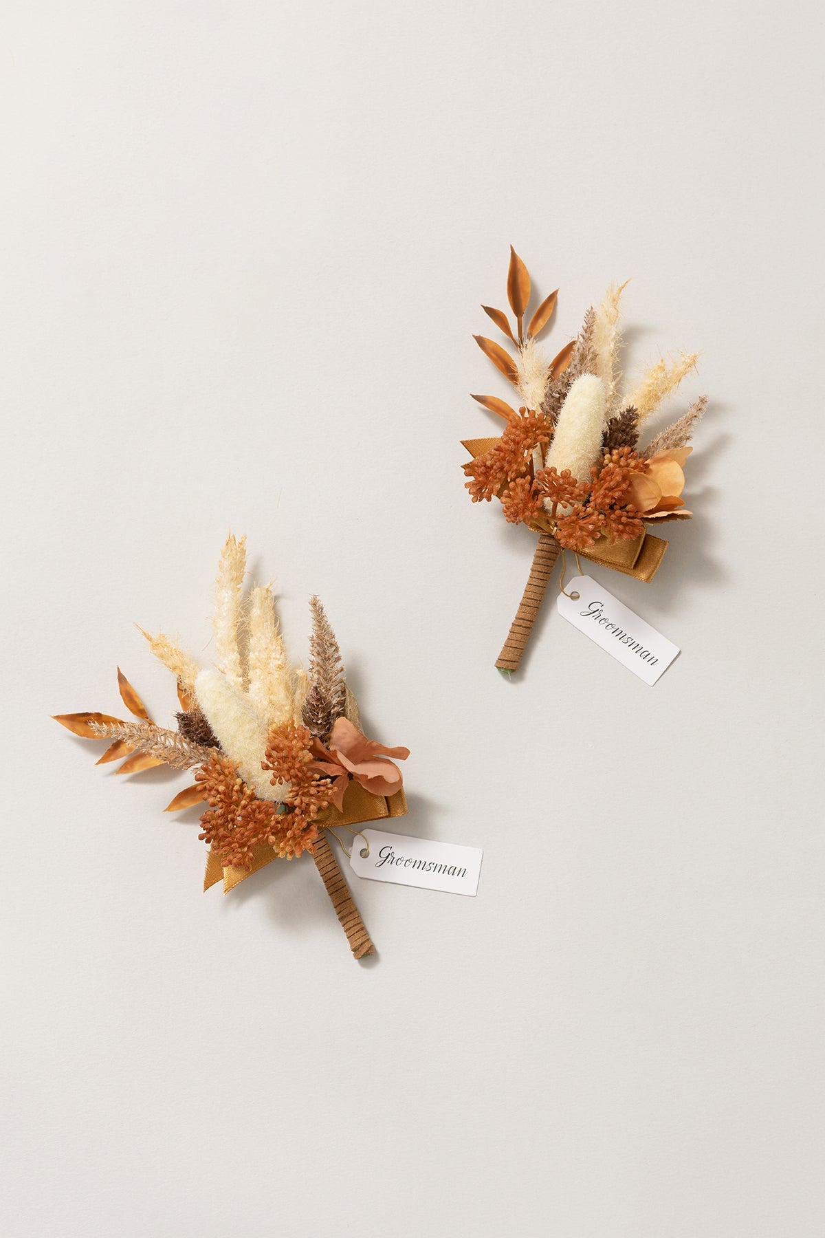 Flash Sale | Boutonnieres in Rust & Sepia | Clearance