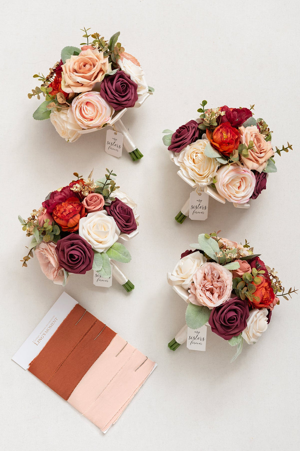 Bridesmaid Bouquet in Sunset Terracotta丨Clearance