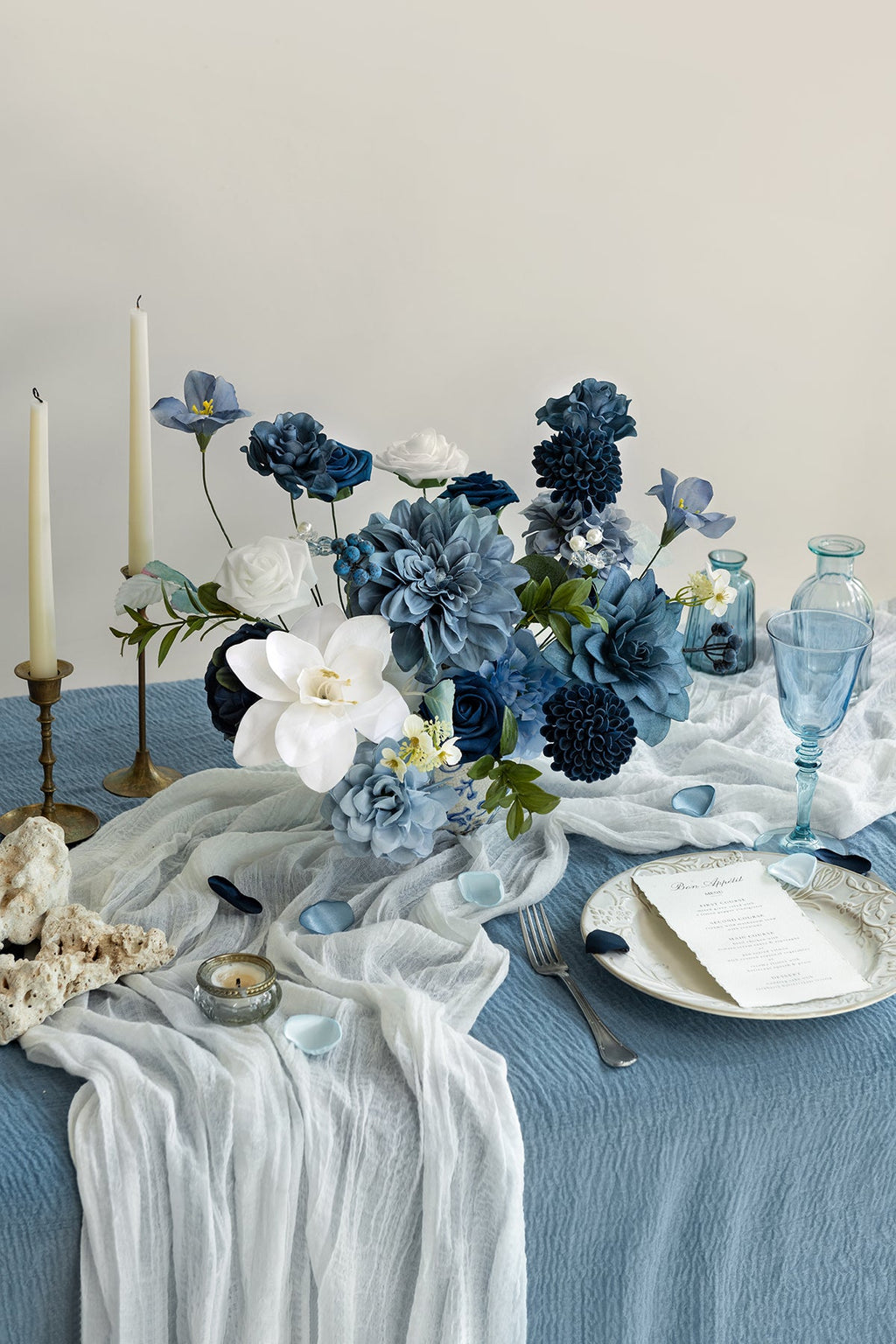 DIY Designer Flower Boxes in Dusty Blue & Navy Deluxe Box