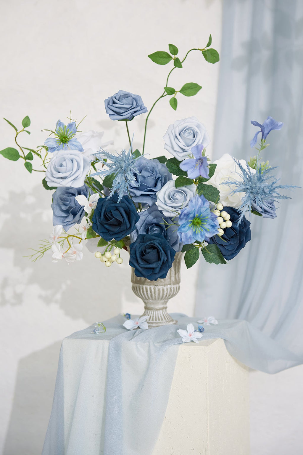 DIY Designer Flower Box in Timeless French Blue & White ( Grand Box)