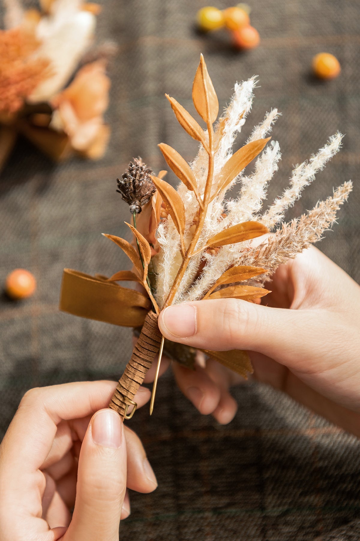 Additional Flower Decorations in Boutonniere (Set of 6)丨Clearance
