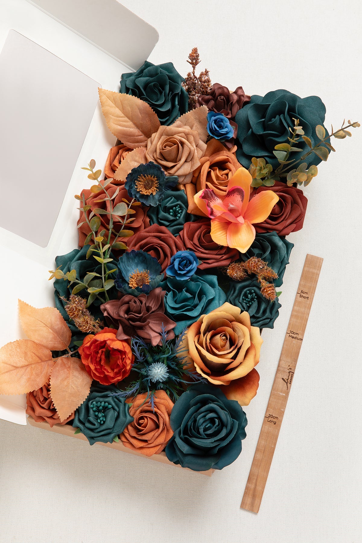 DIY Kits For Centerpieces in Teal Green & Burnt Orange