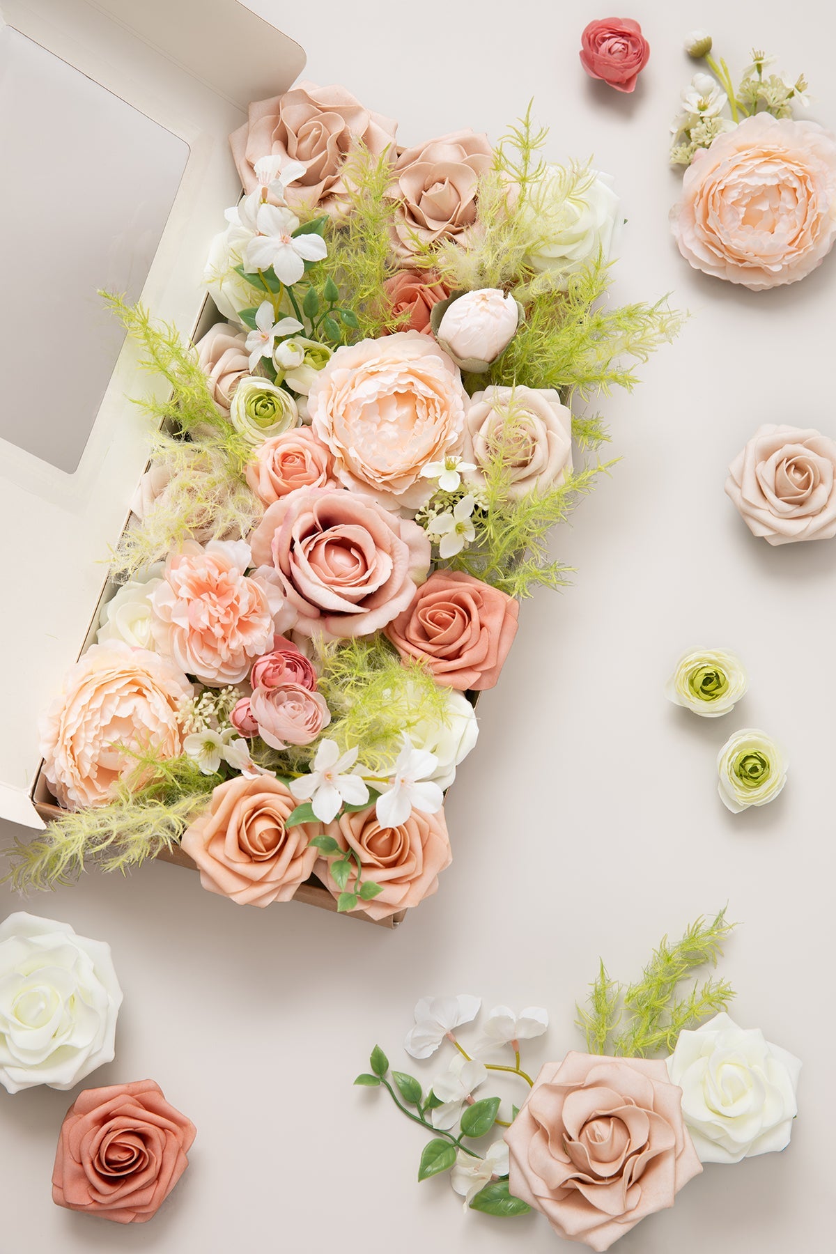 DIY Designer Flower Boxes in Flora Blush & Cream Deluxe Box