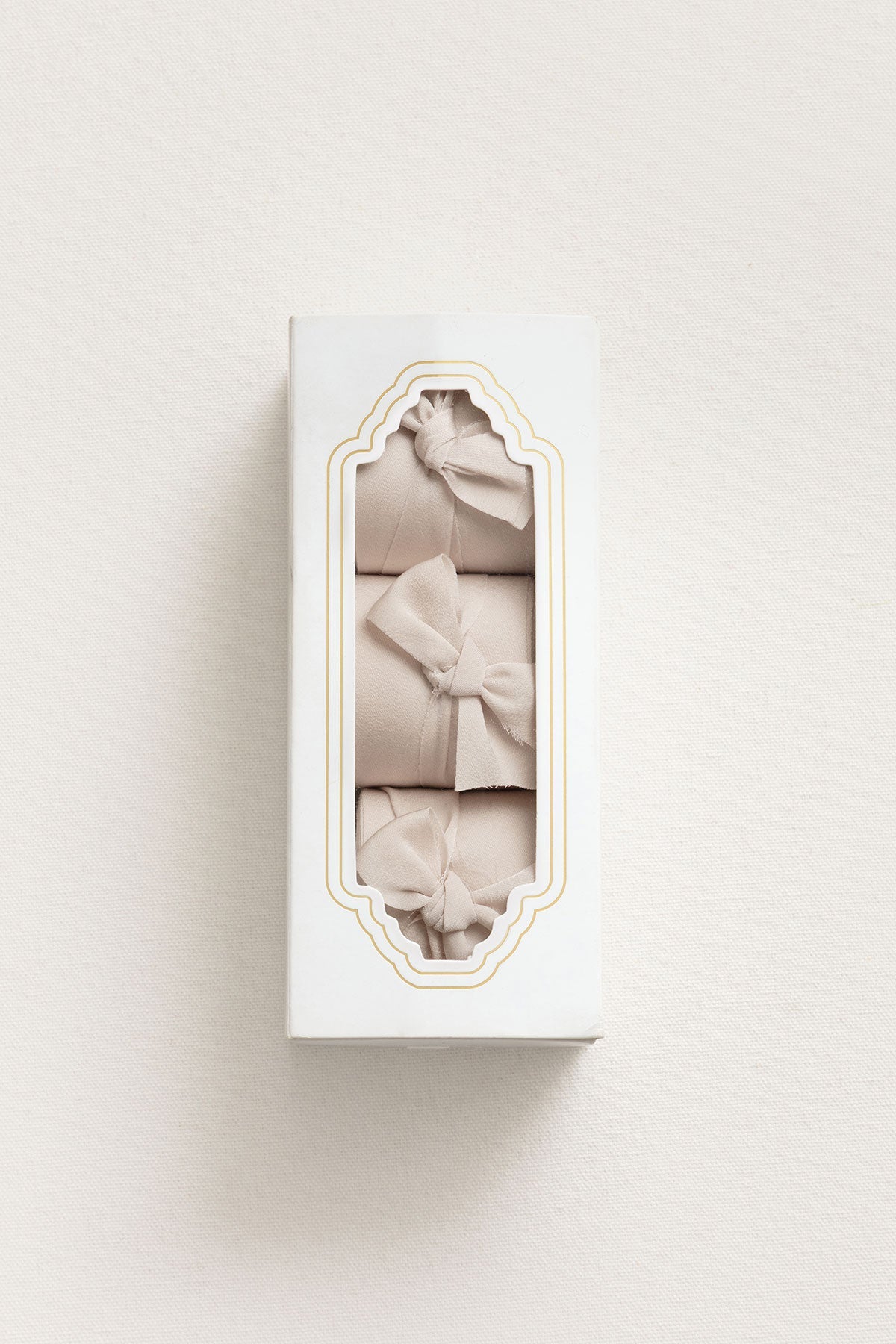 Matte Satin Ribbons 1.5" w x 6 Yards (Set of 3) in Tawny Beige