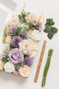 DIY Designer Flower Boxes in Lilac & Gold - Image 7