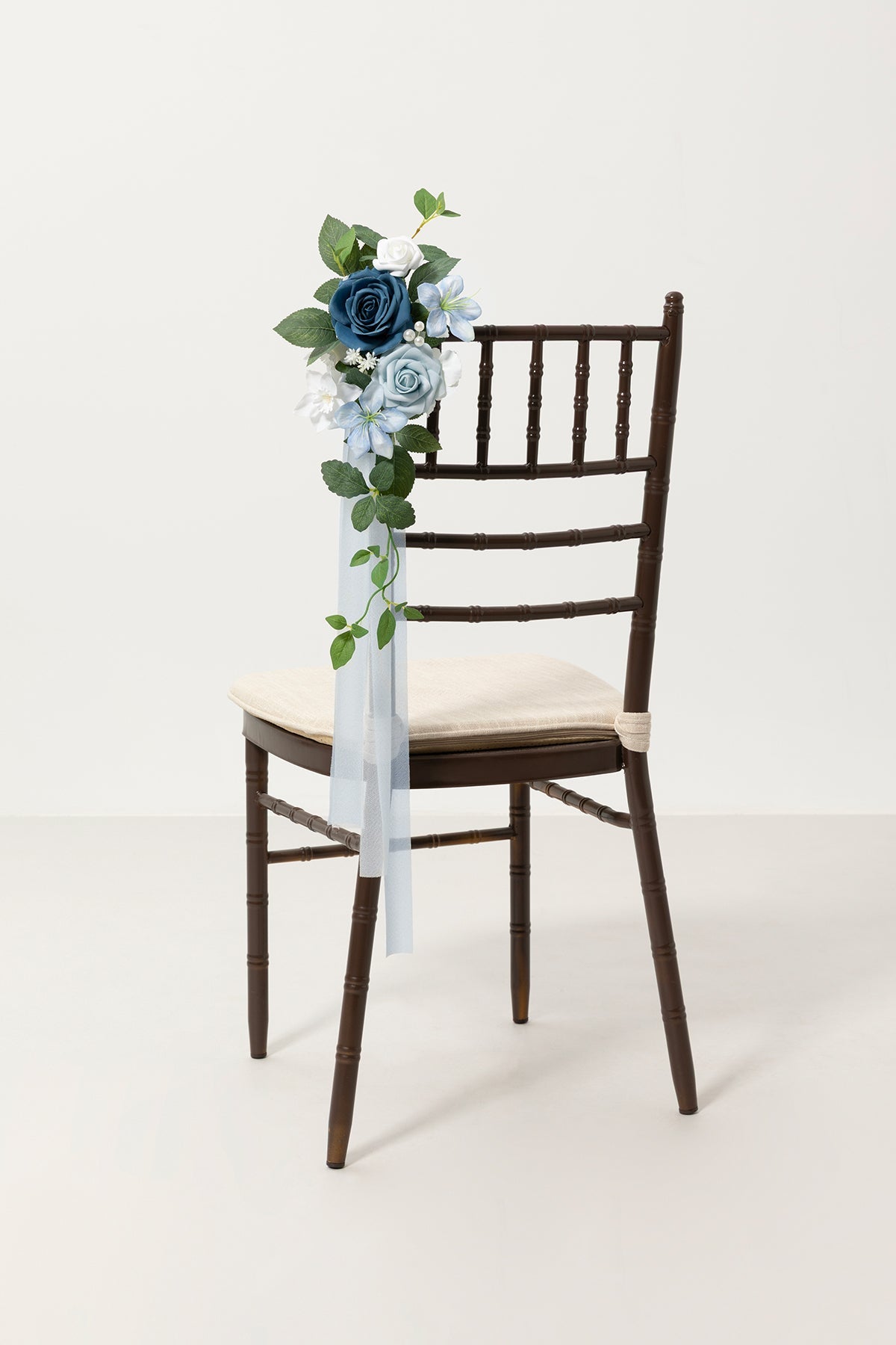 Wedding Aisle Decoration Pew Flowers in Dutch Blue & Powder Blue - Image 6