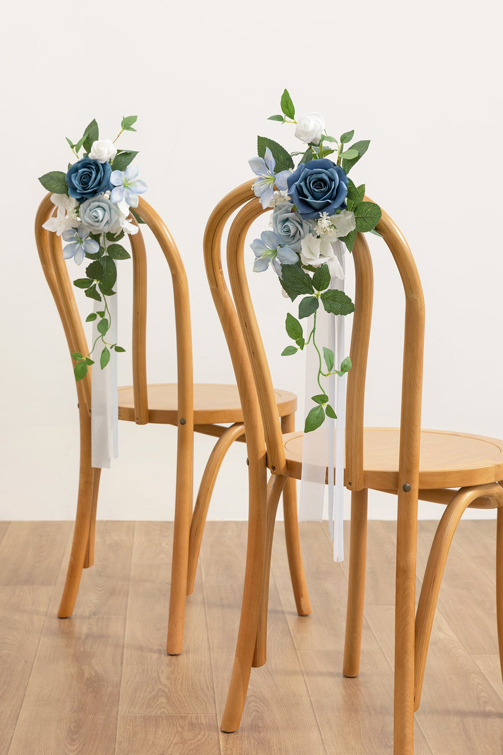 Wedding Aisle Decoration Pew Flowers in Dutch Blue & Powder Blue (Set of 2)丨Clearance