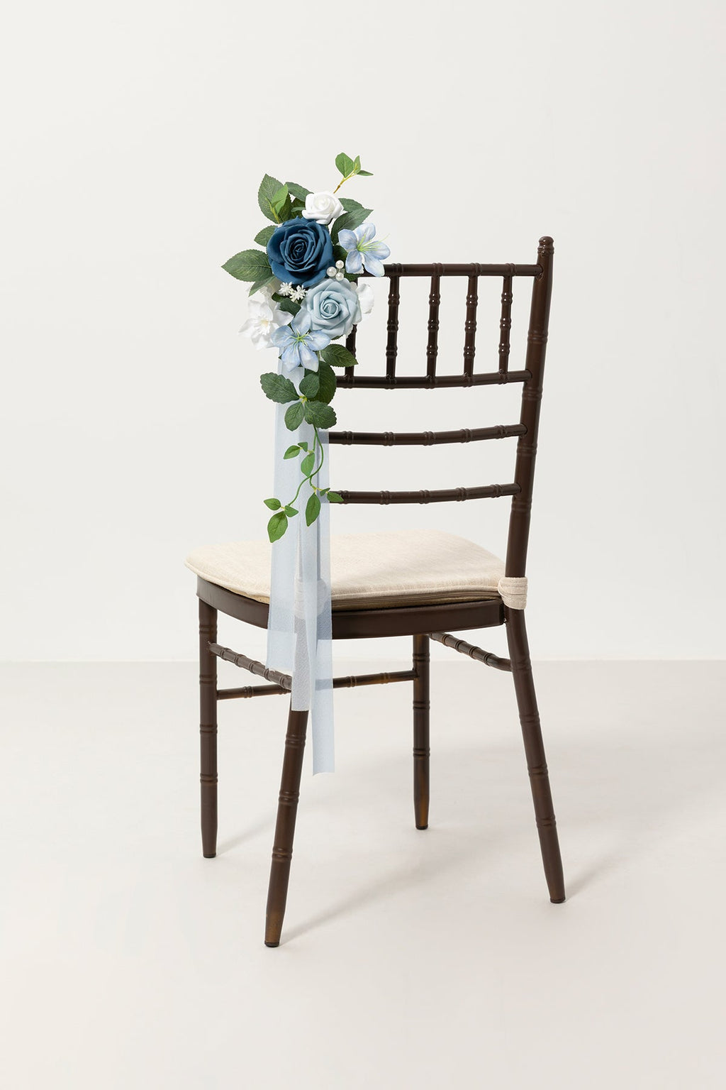 Wedding Aisle Decoration Pew Flowers in Dutch Blue & Powder Blue