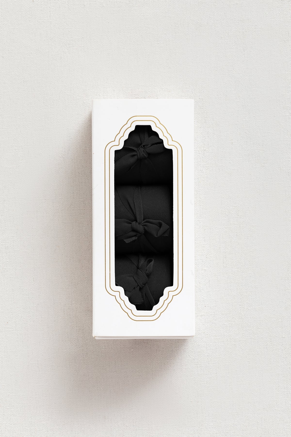 Matte Satin Ribbons 1.5" w x  20' h - Black (Set of 3)