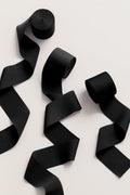 Matte Satin Ribbons 1.5" w x  20' h - Black (Set of 3)