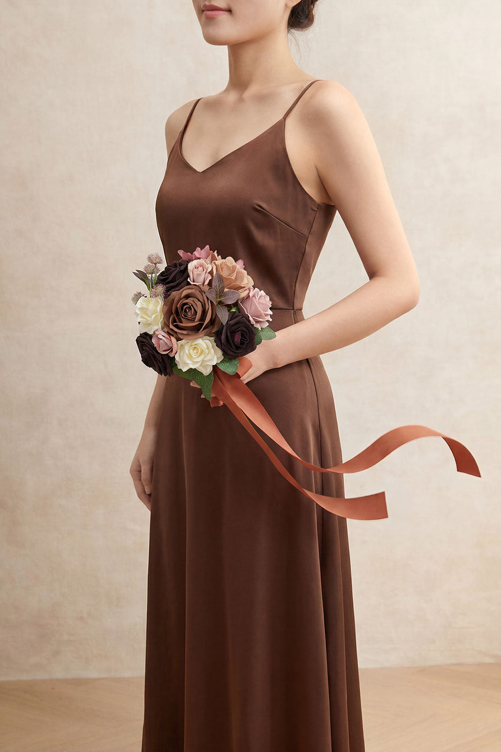 Mini Bouquet Combo Flower Box - Earth Brown & Black Baccara