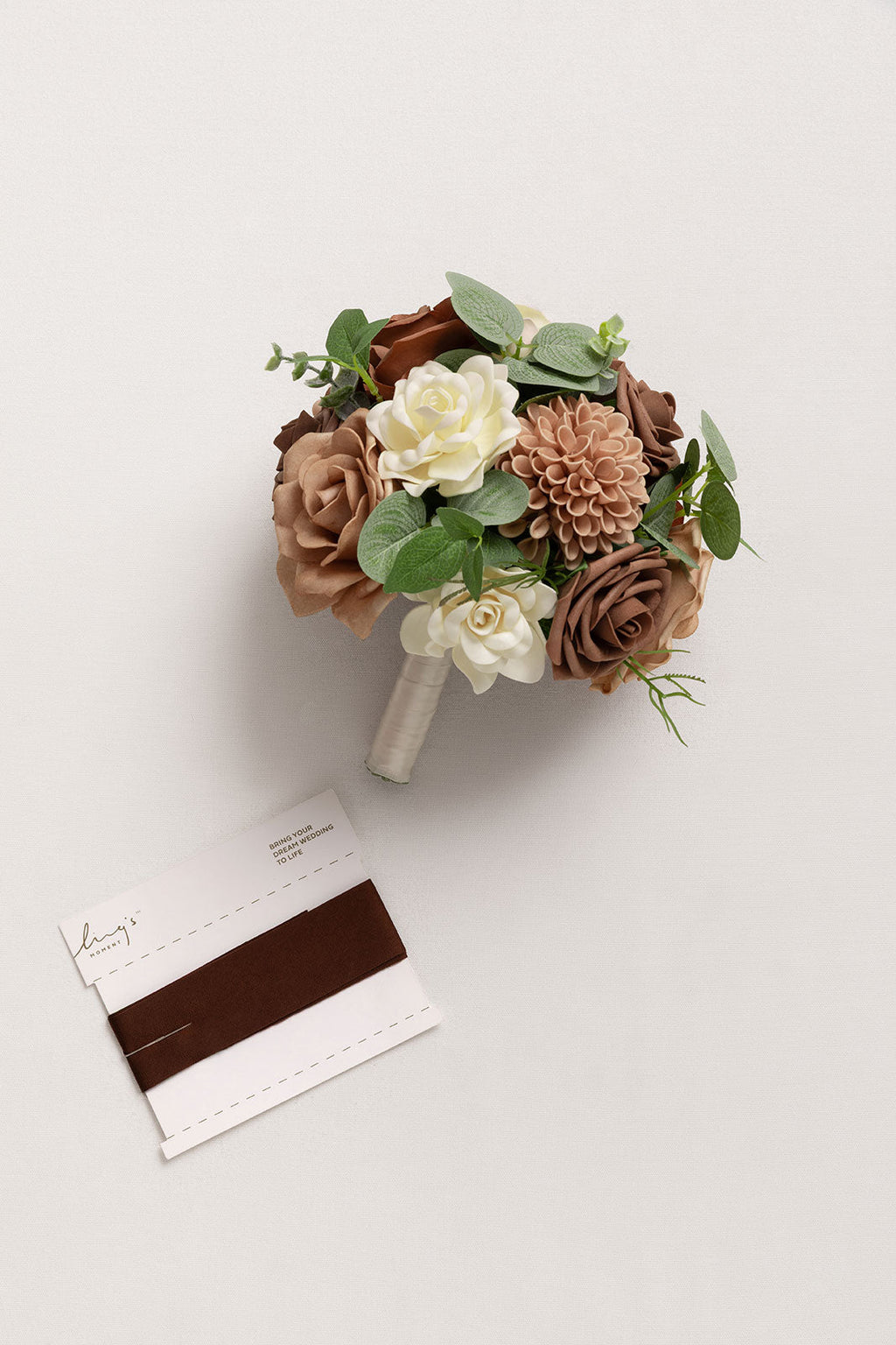 Bridesmaid Bouquet in Earth Brown & Sand Beige (Set of 1)